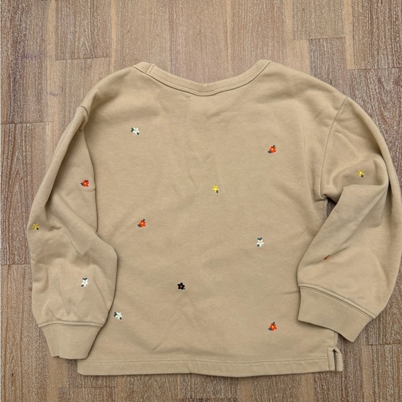 Gap Kids Girls Sweatshirt with Flowers 5T - Picture 2 of 4